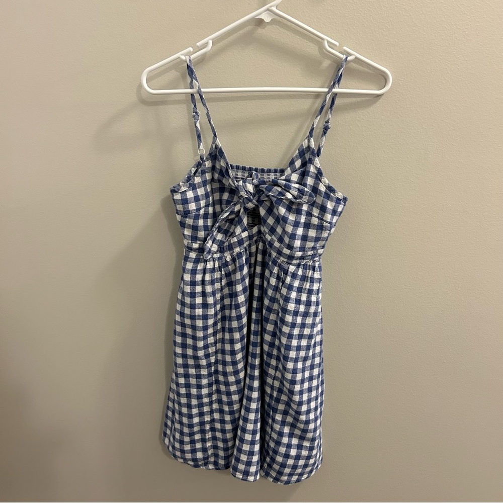 Old Navy Blue and White Checkered Dress